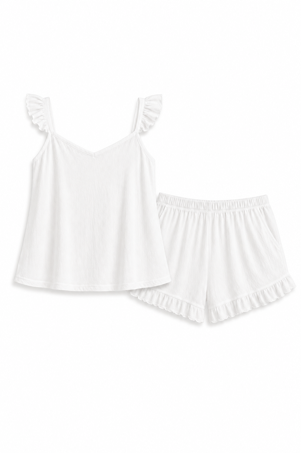 Ruffled Cami & Shorts Set