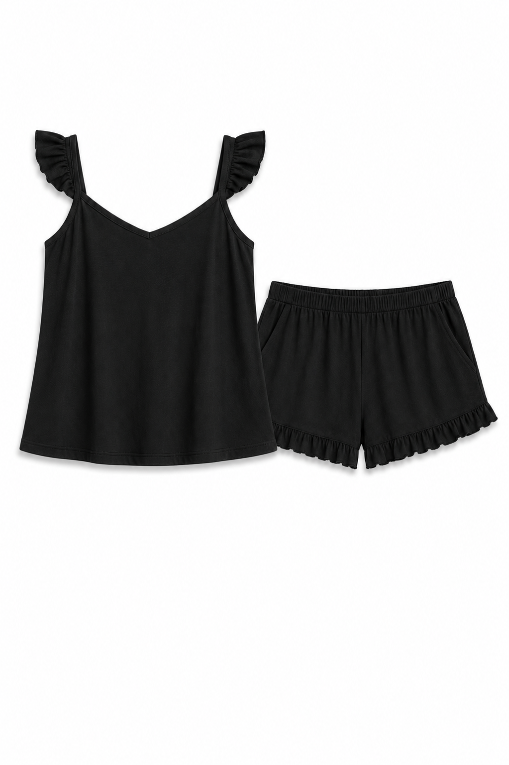 Ruffled Cami & Shorts Set