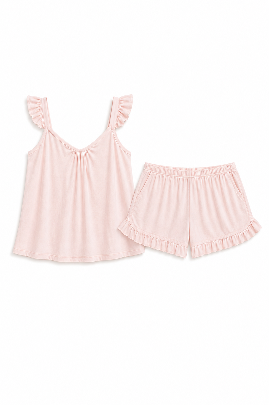 Ruffled Cami & Shorts Set