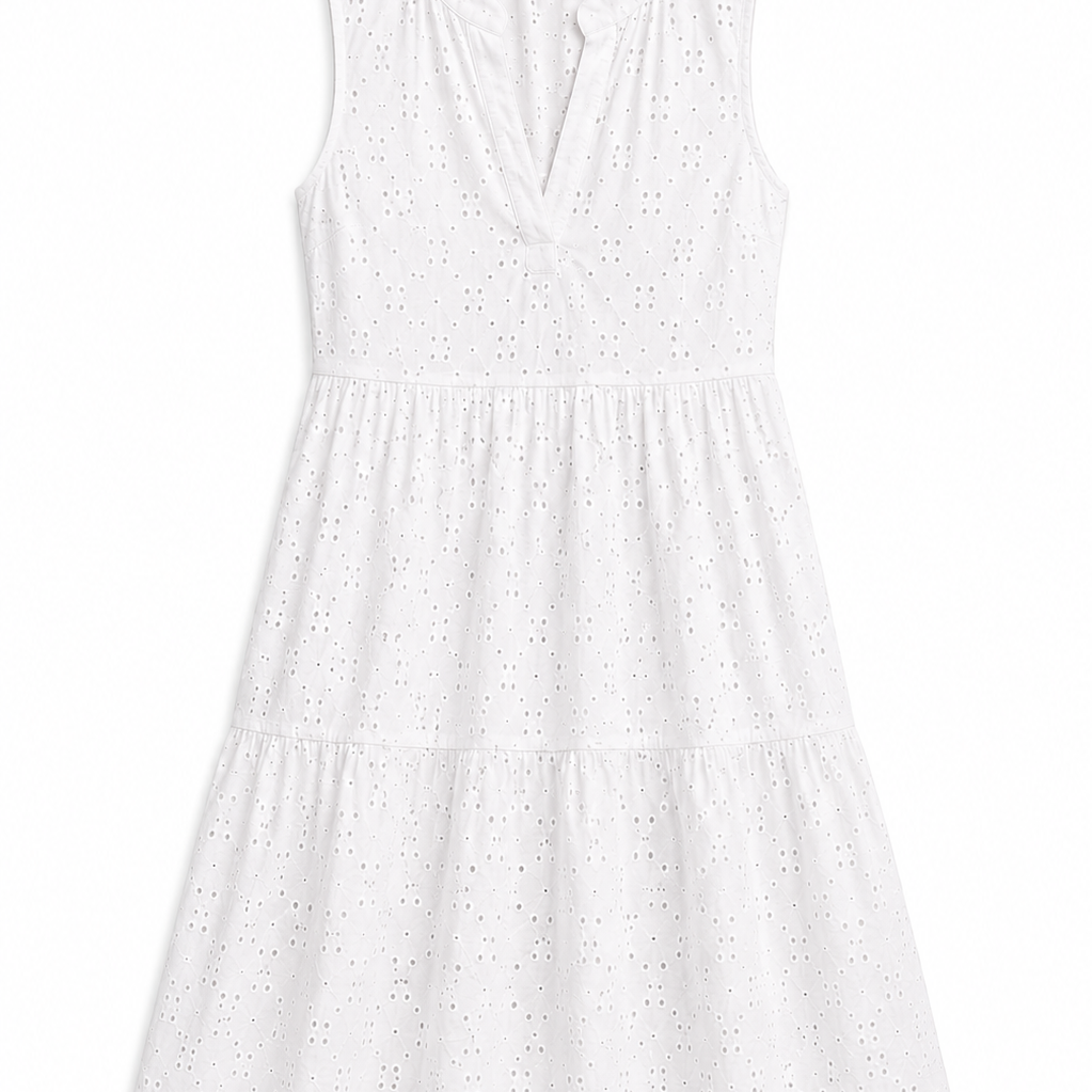 Band Collar Cover Up-Dress