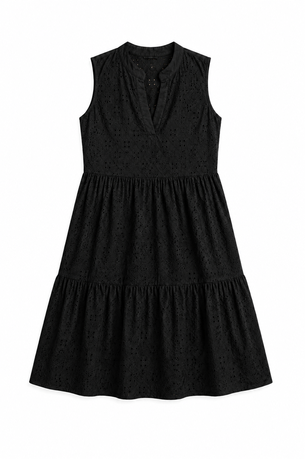 Band Collar Cover Up-Dress