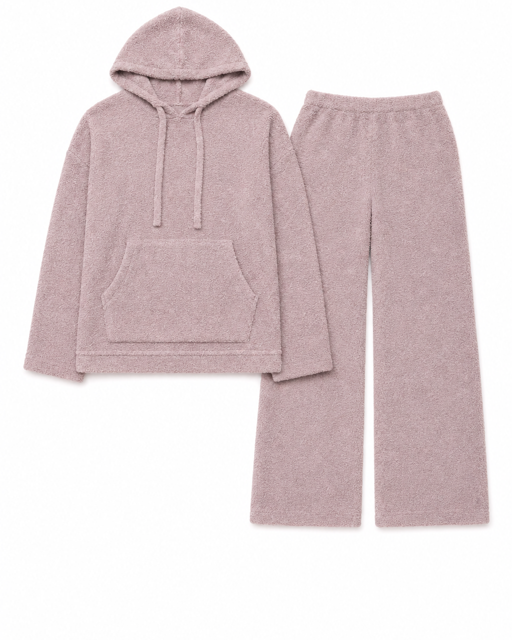 Chenille Hoodie & Flare Pant Set