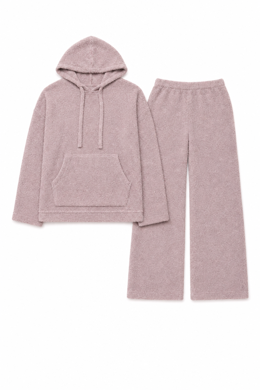 Chenille Hoodie & Flare Pant Set