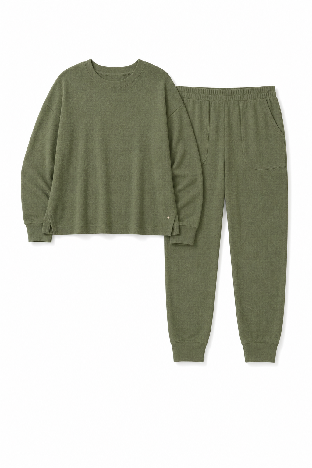 Long Sleeve Drop Shoulder Top & Jogger Set