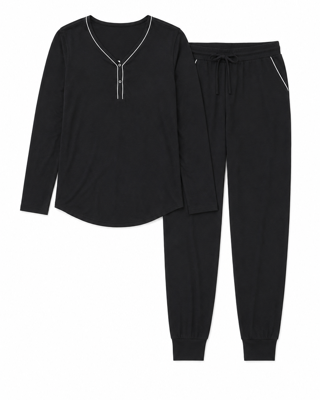 Henley Pajama Set with Jogger Pants