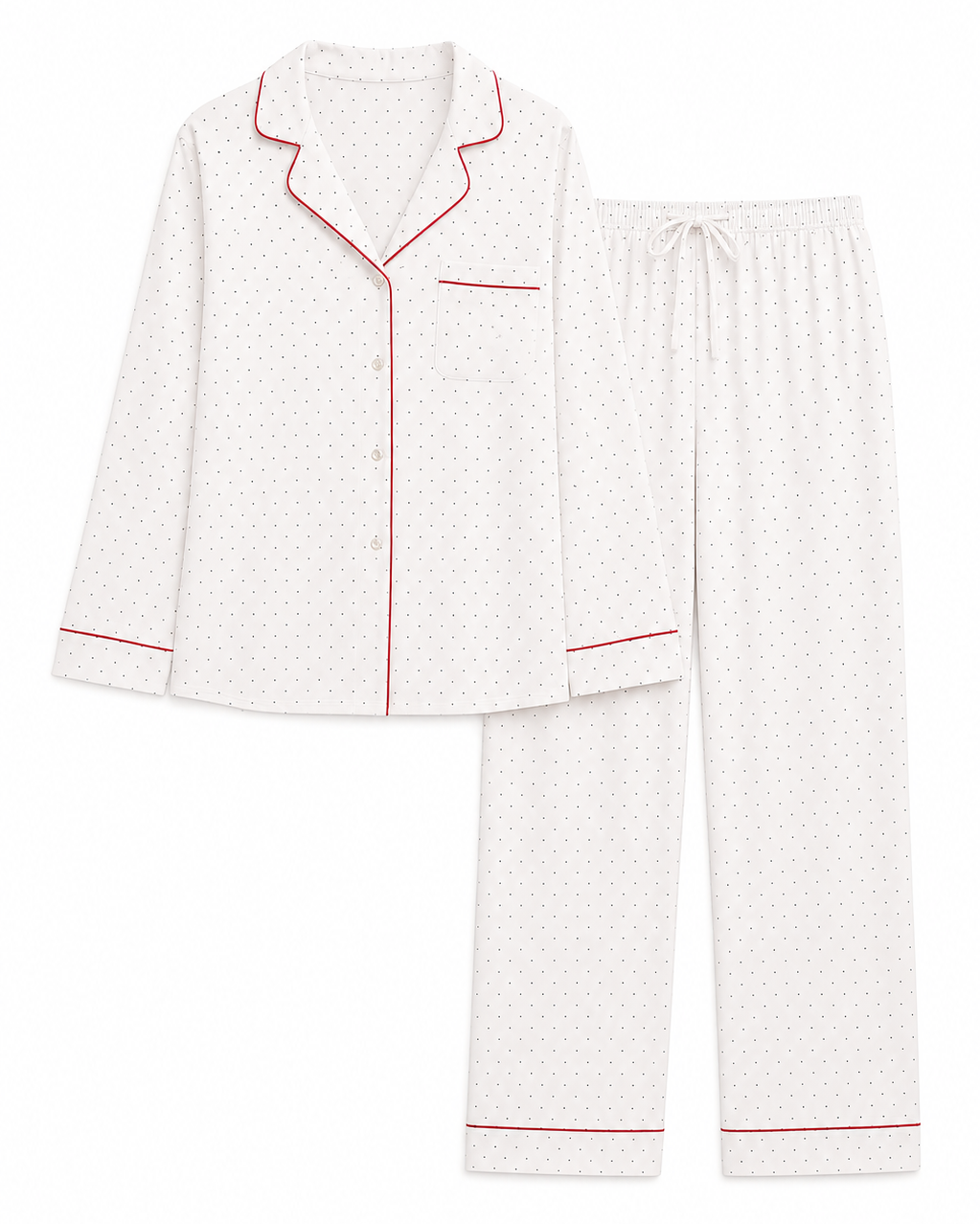 Long Sleeve Notch Collar Pajama Gift Set