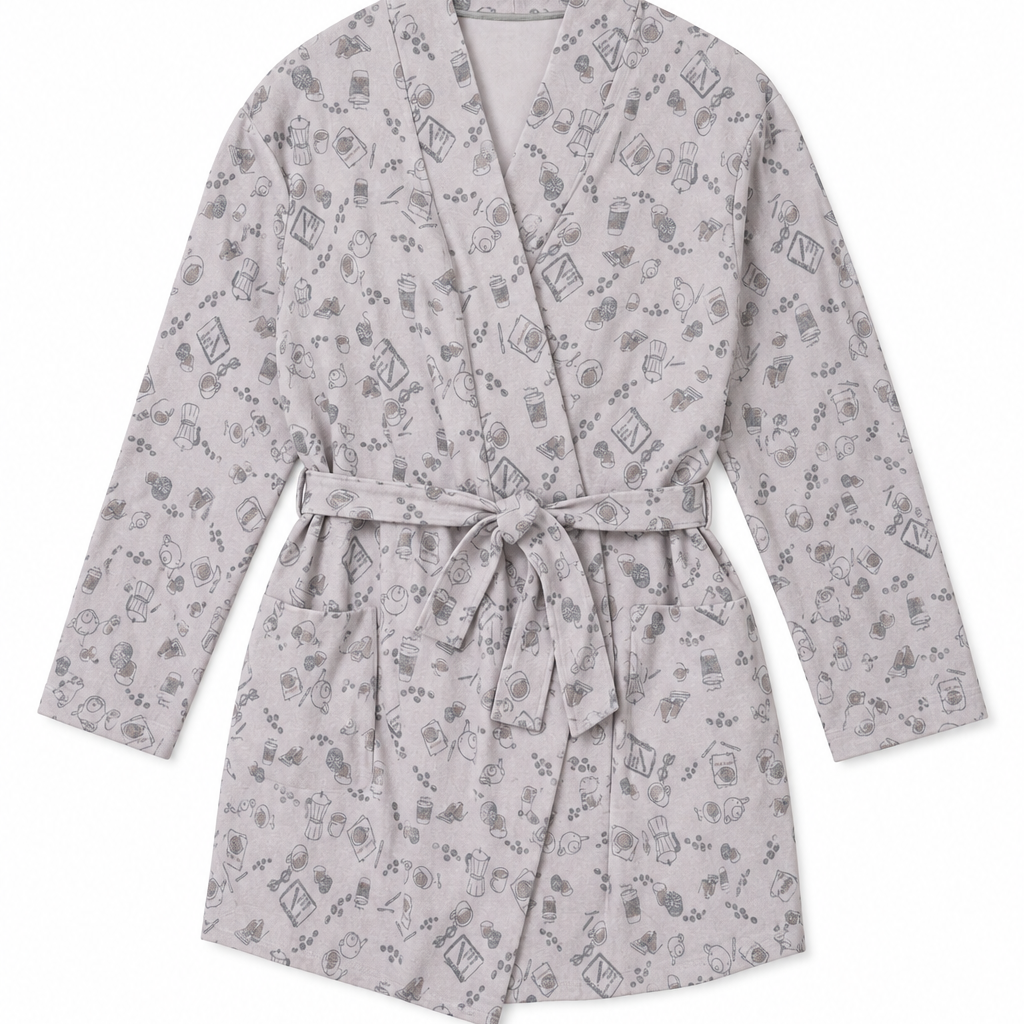Java And Script Wrap-It-Up Reading Robe - Silver Cloud