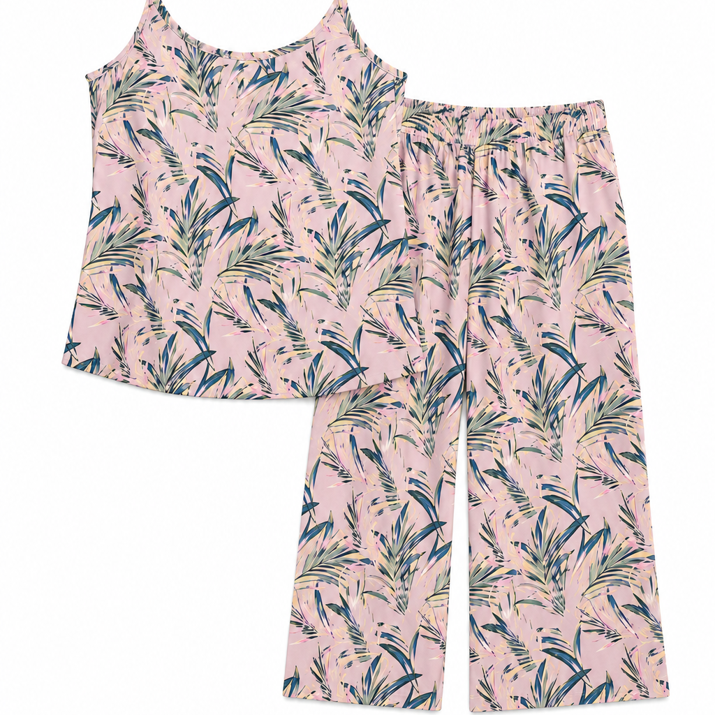 Cami & High Waist Capri Set