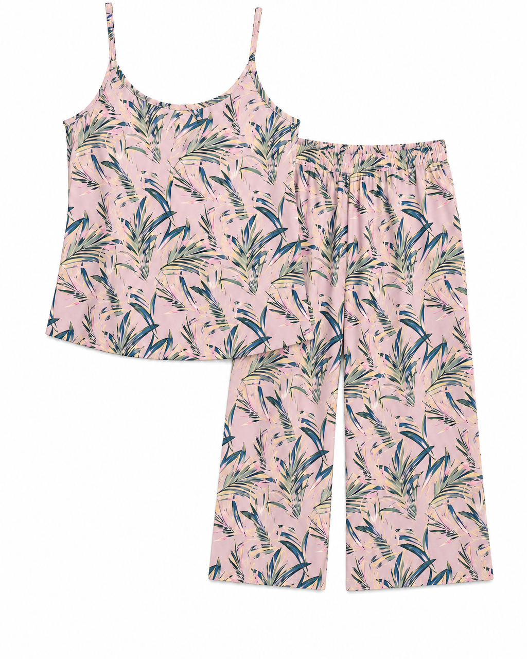 Cami & High Waist Capri Set