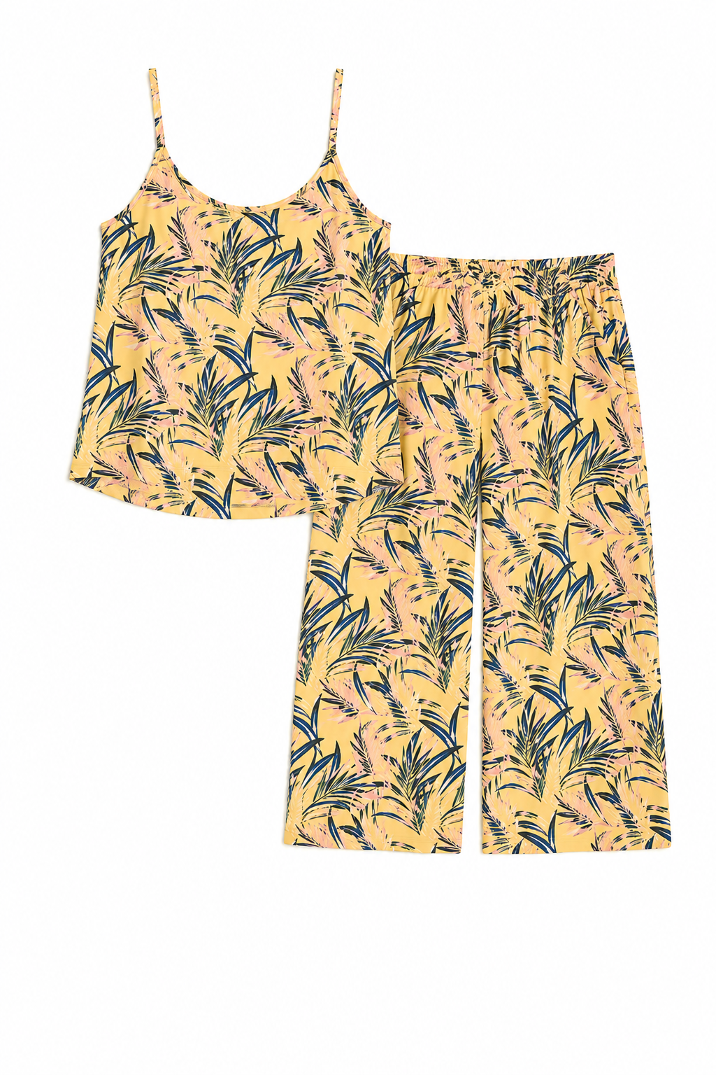 Cami & High Waist Capri Set