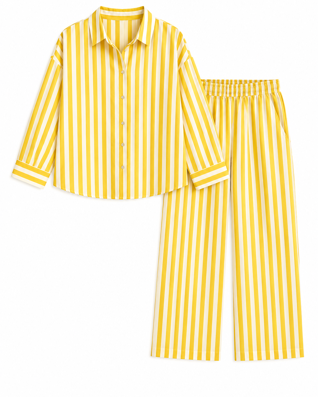 Drop shoulder 3/4 shirt & capri set