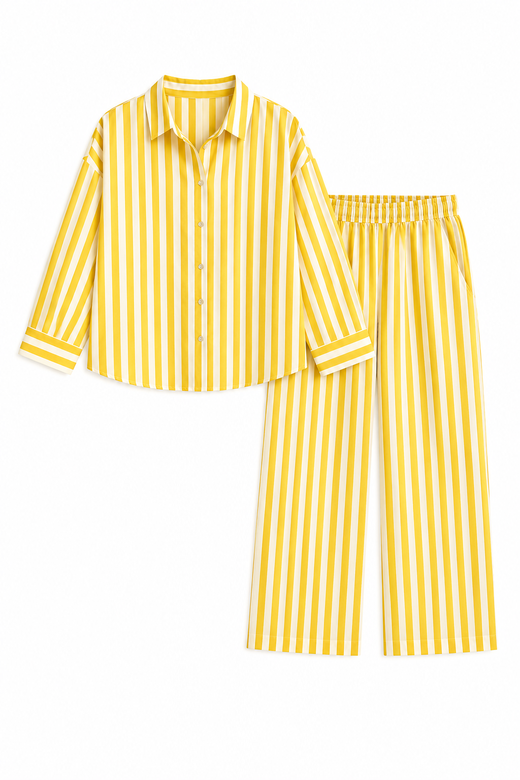 Drop shoulder 3/4 shirt & capri set