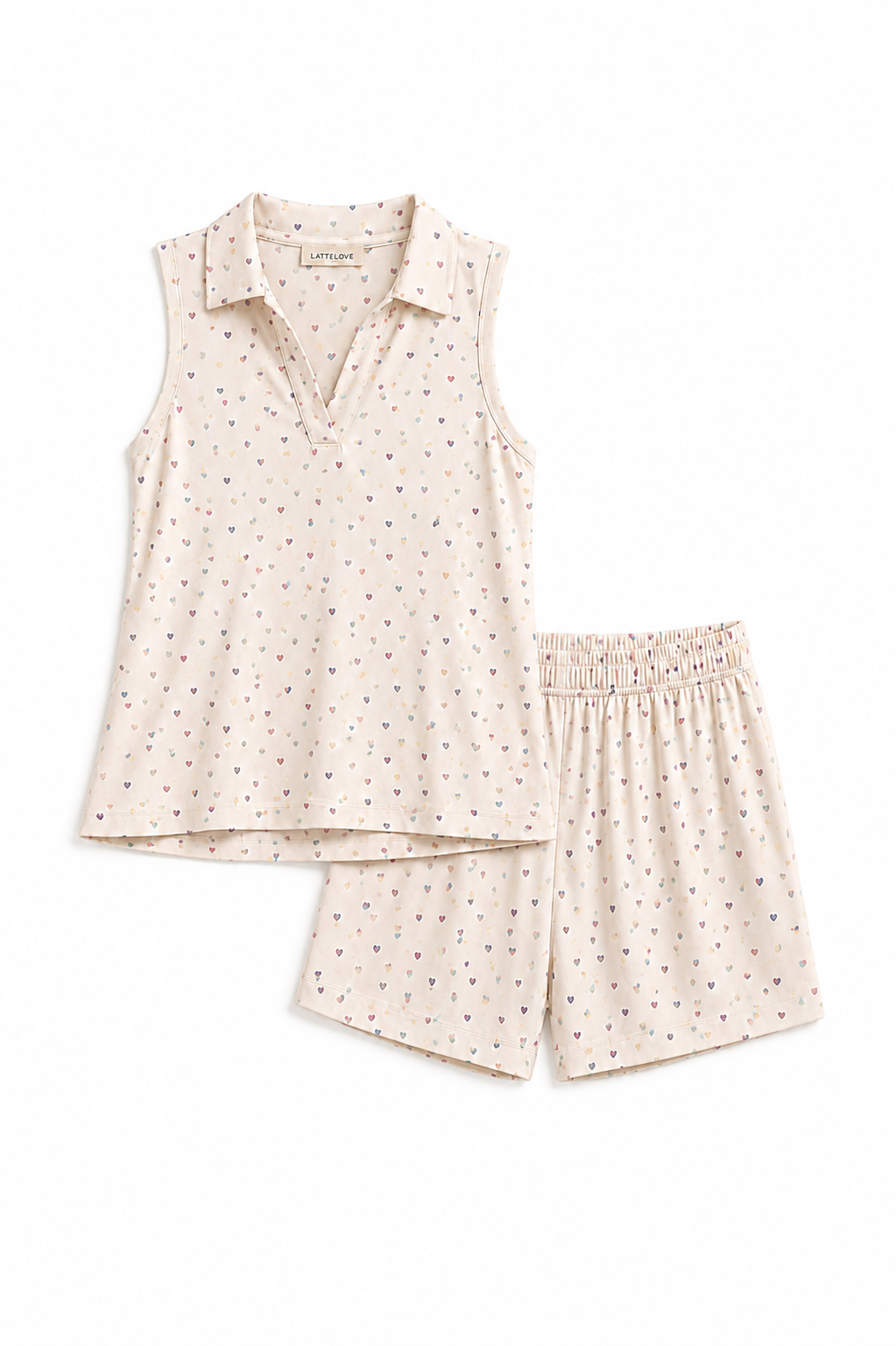 Sleeveless Polo & Shorts Set