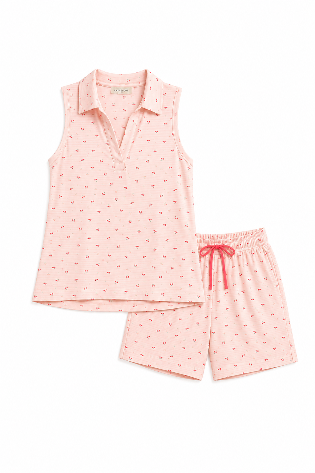 Sleeveless Polo & Shorts Set