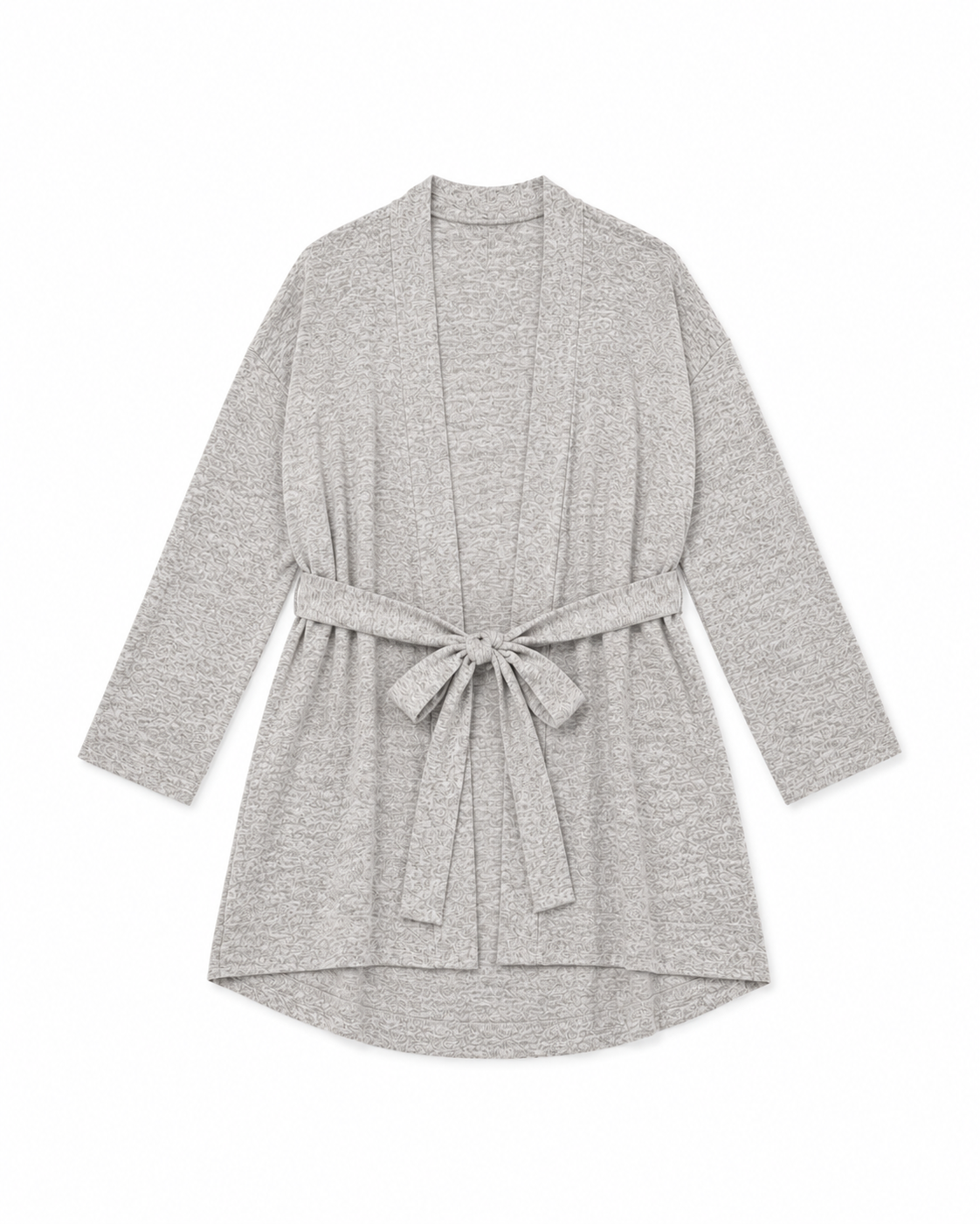 Marled Knit Belted Cardigan