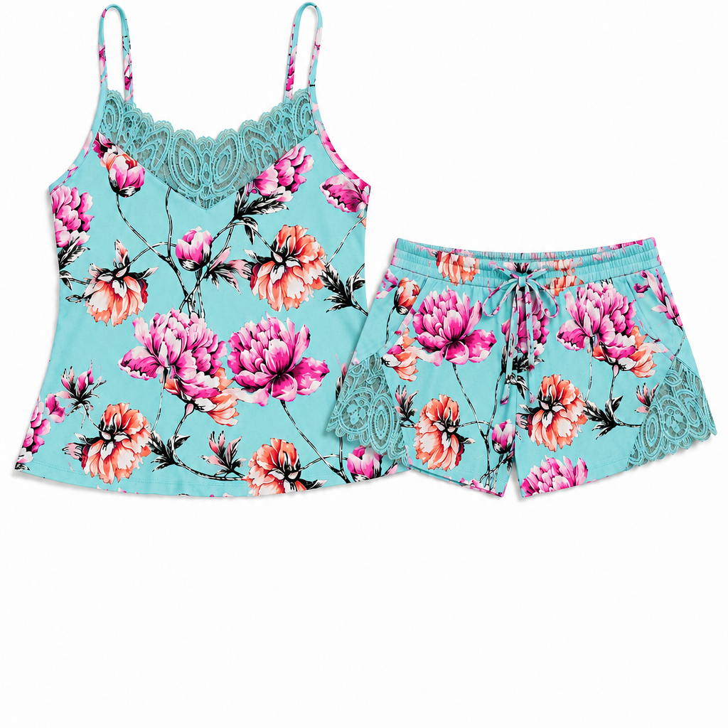 Lace Cami & Shorts Set