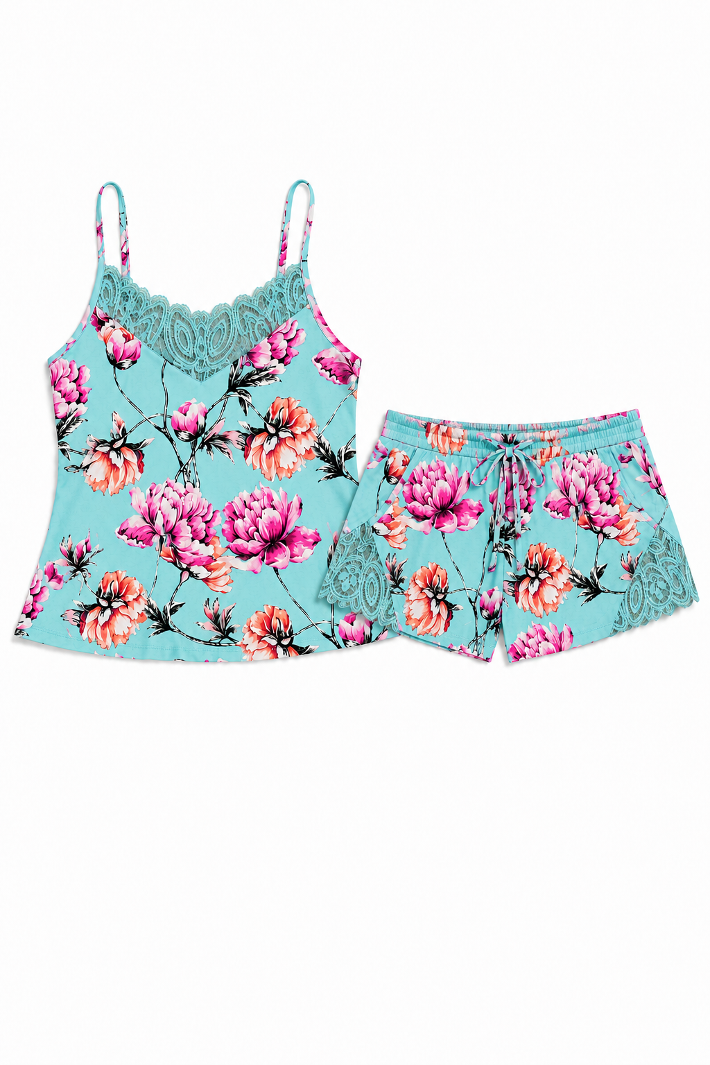 Lace Cami & Shorts Set