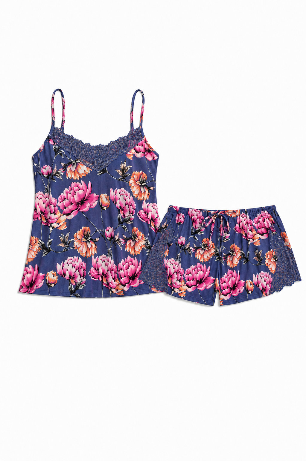 Lace Cami & Shorts Set