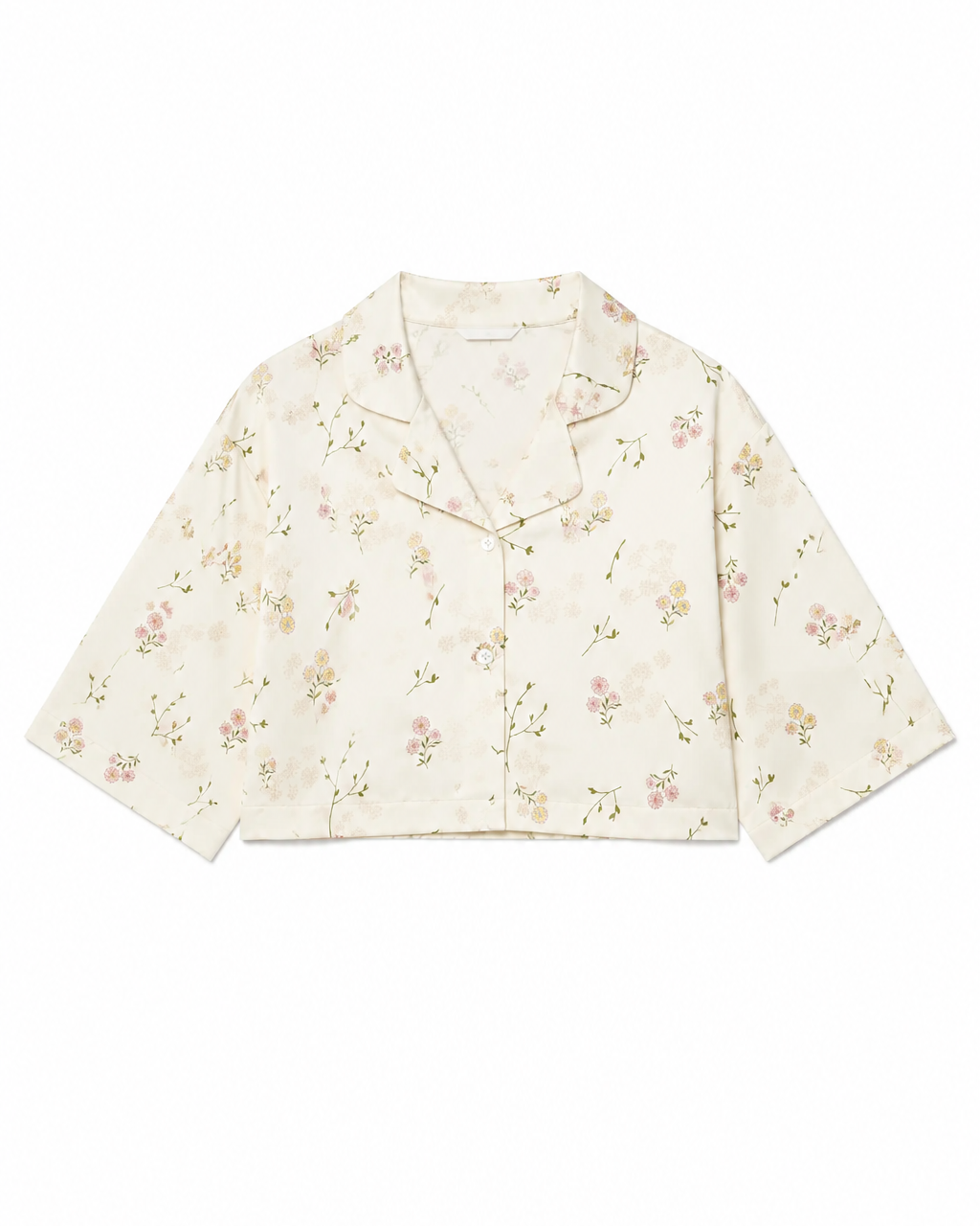Satin Cropped Shirt