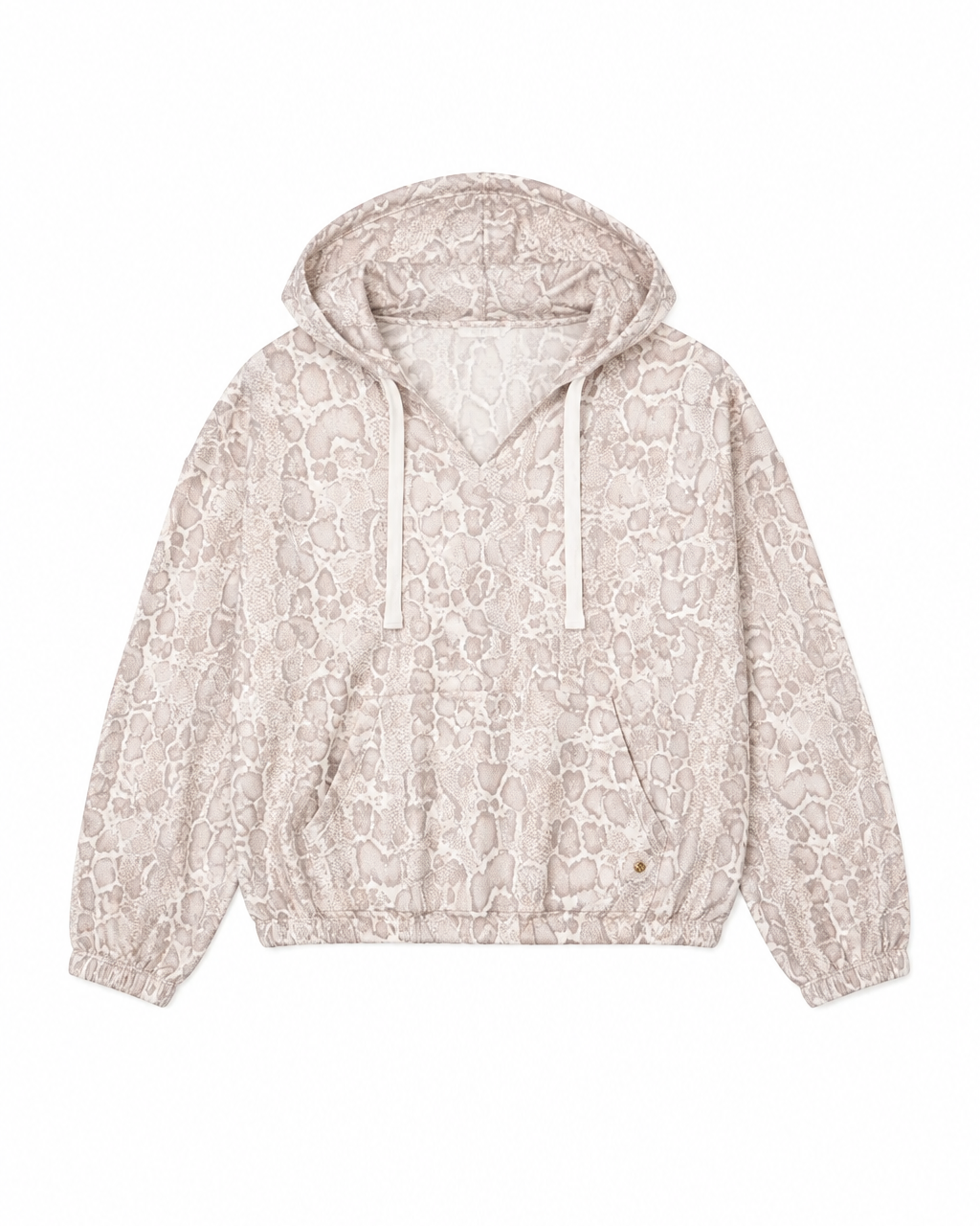 Relaxed Fit V-Neck Hoodie