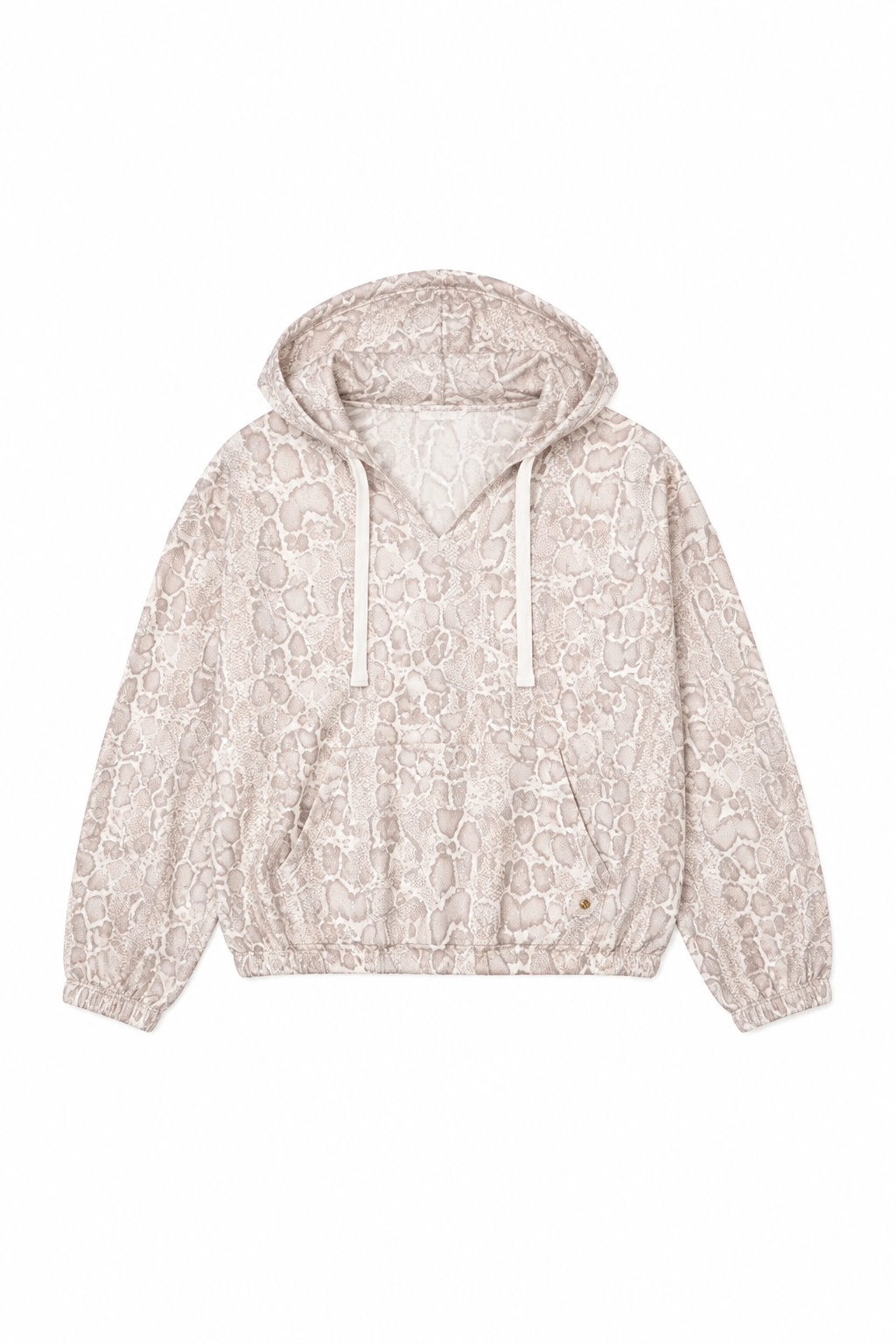 Relaxed Fit V-Neck Hoodie