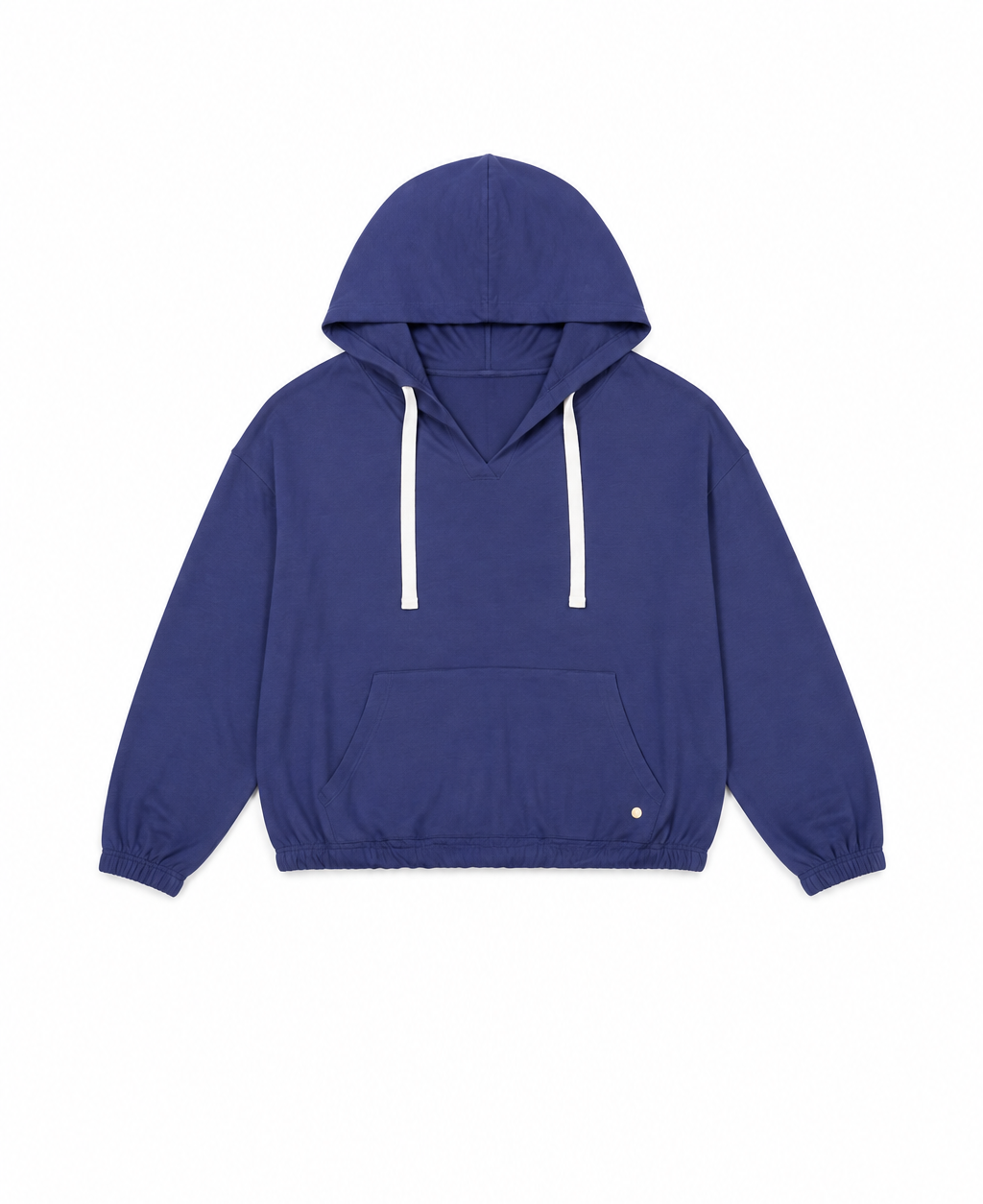 Relaxed Fit V-Neck Hoodie