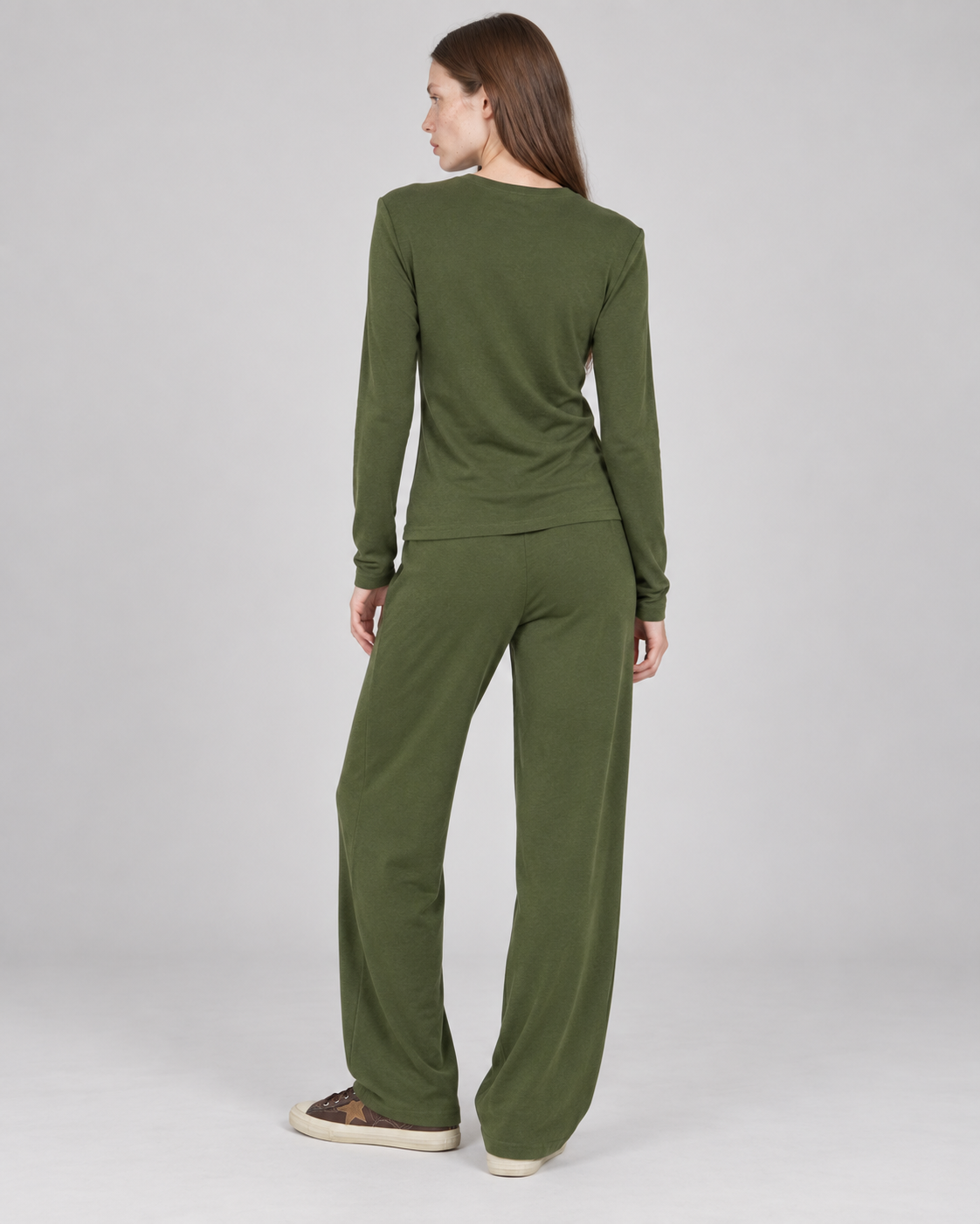 SOFT RELAXED ROUND NECK LONG SLEEVE TOP