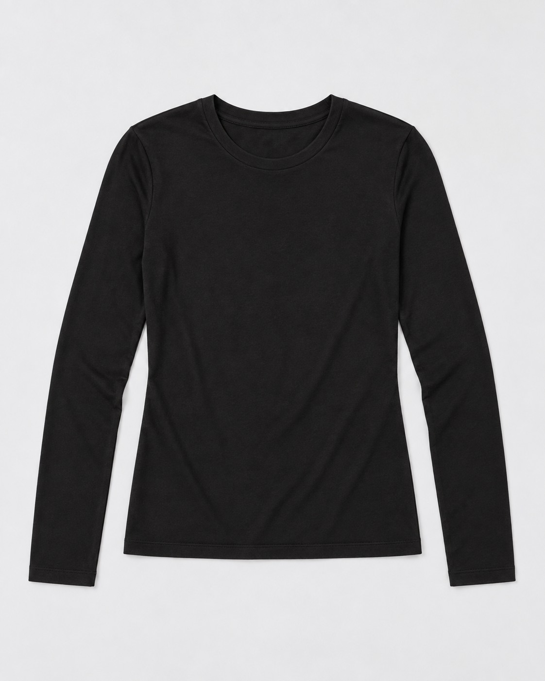 SOFT RELAXED ROUND NECK LONG SLEEVE TOP