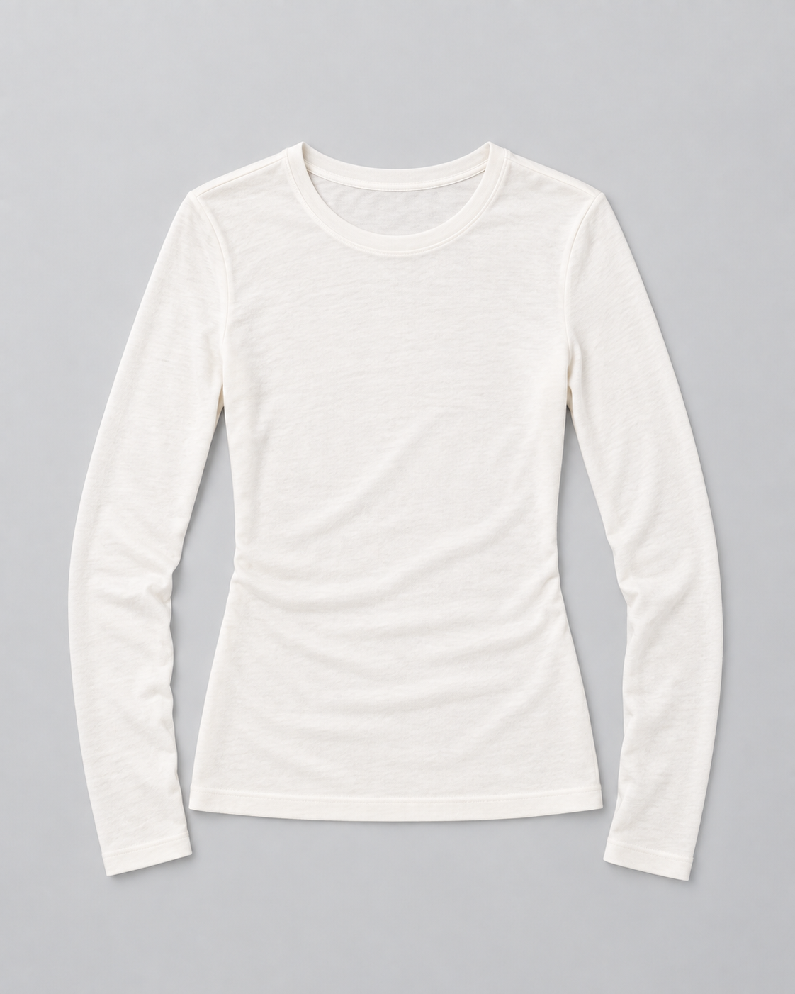 SOFT RELAXED ROUND NECK LONG SLEEVE TOP