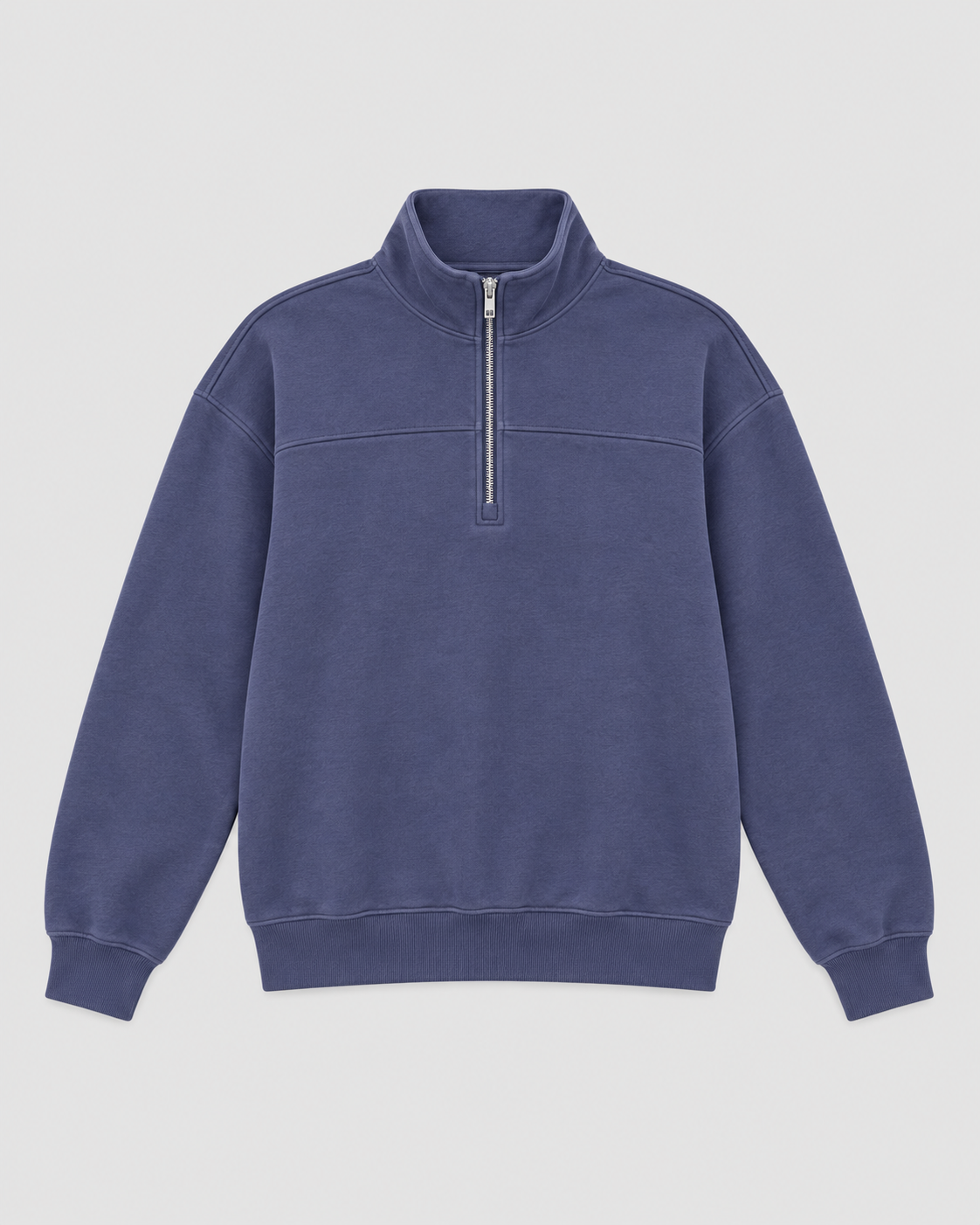 ORGANIC COTTON COZY HALF-ZIP SWEATSHIRT