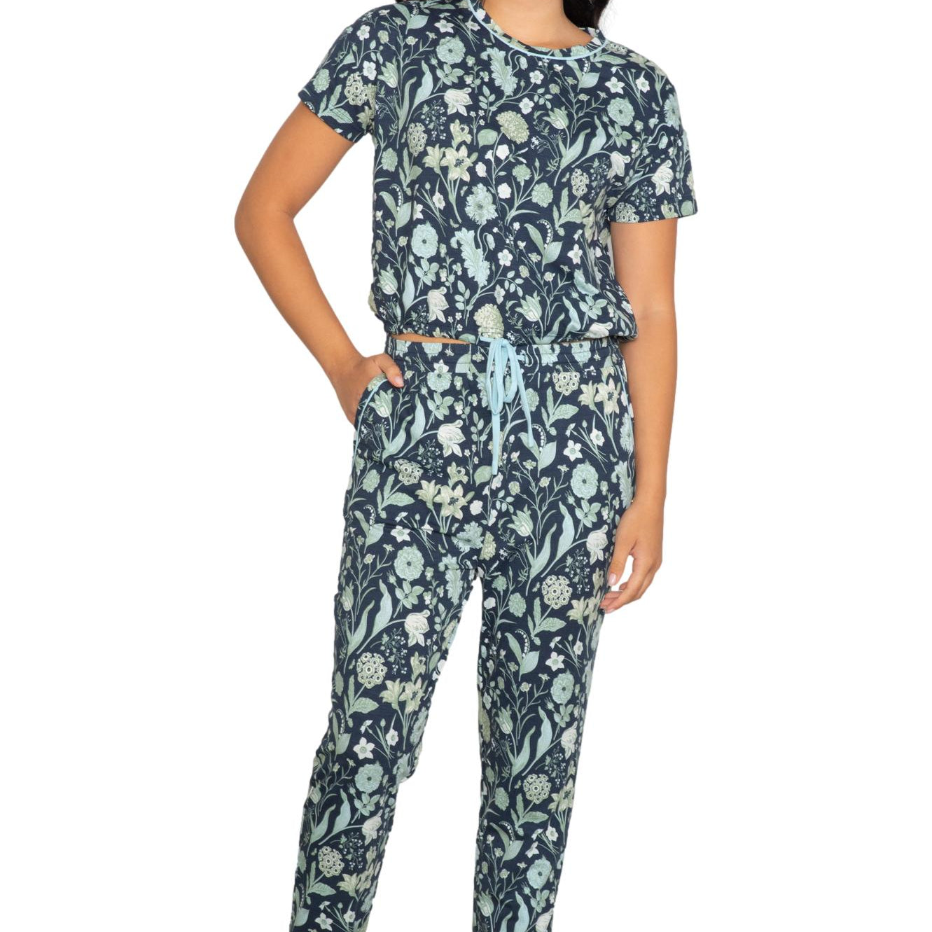 Drop shoulder tee & jogger set