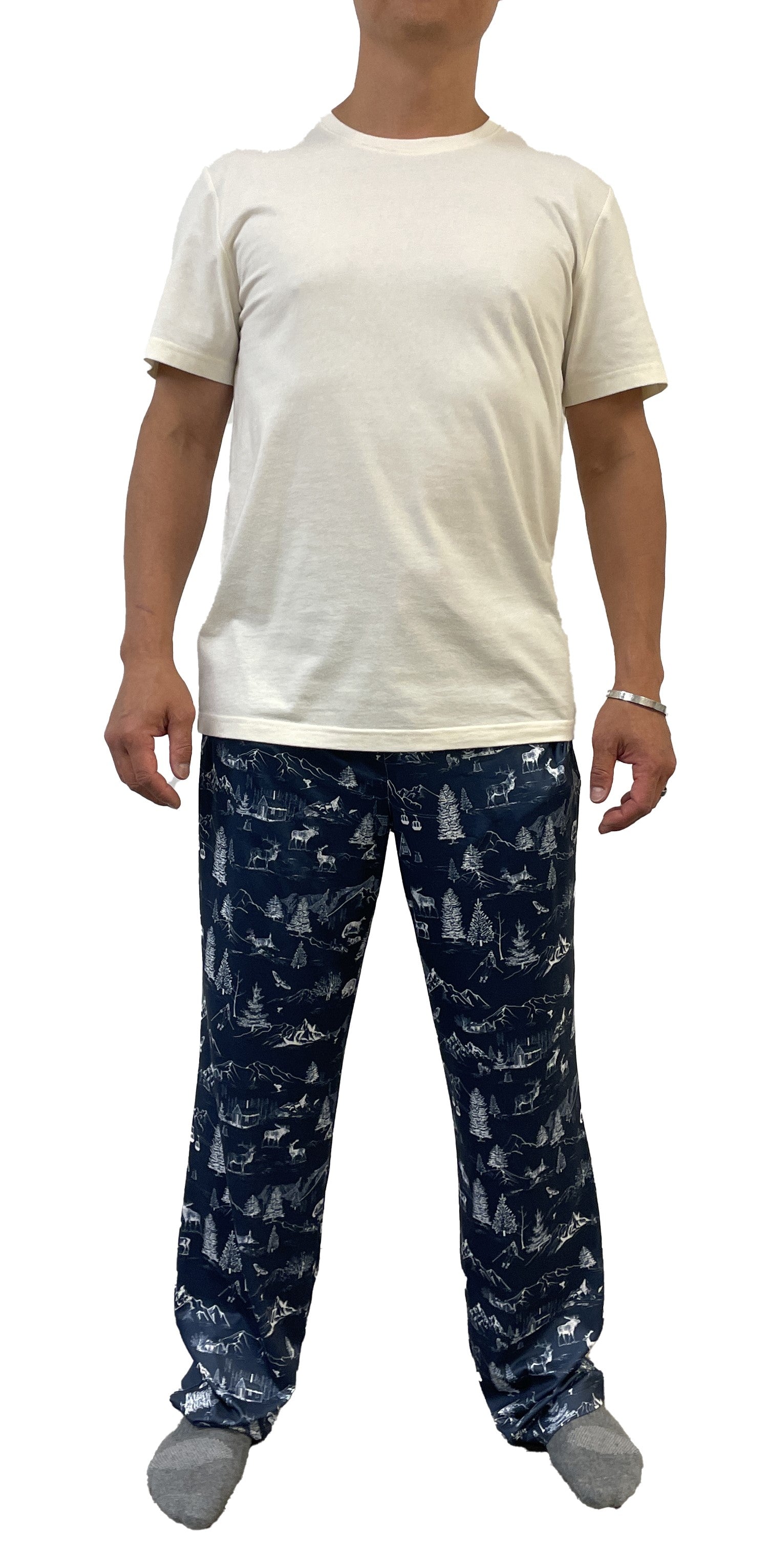 Men T-Shirt & Pajama Pants Gift Set