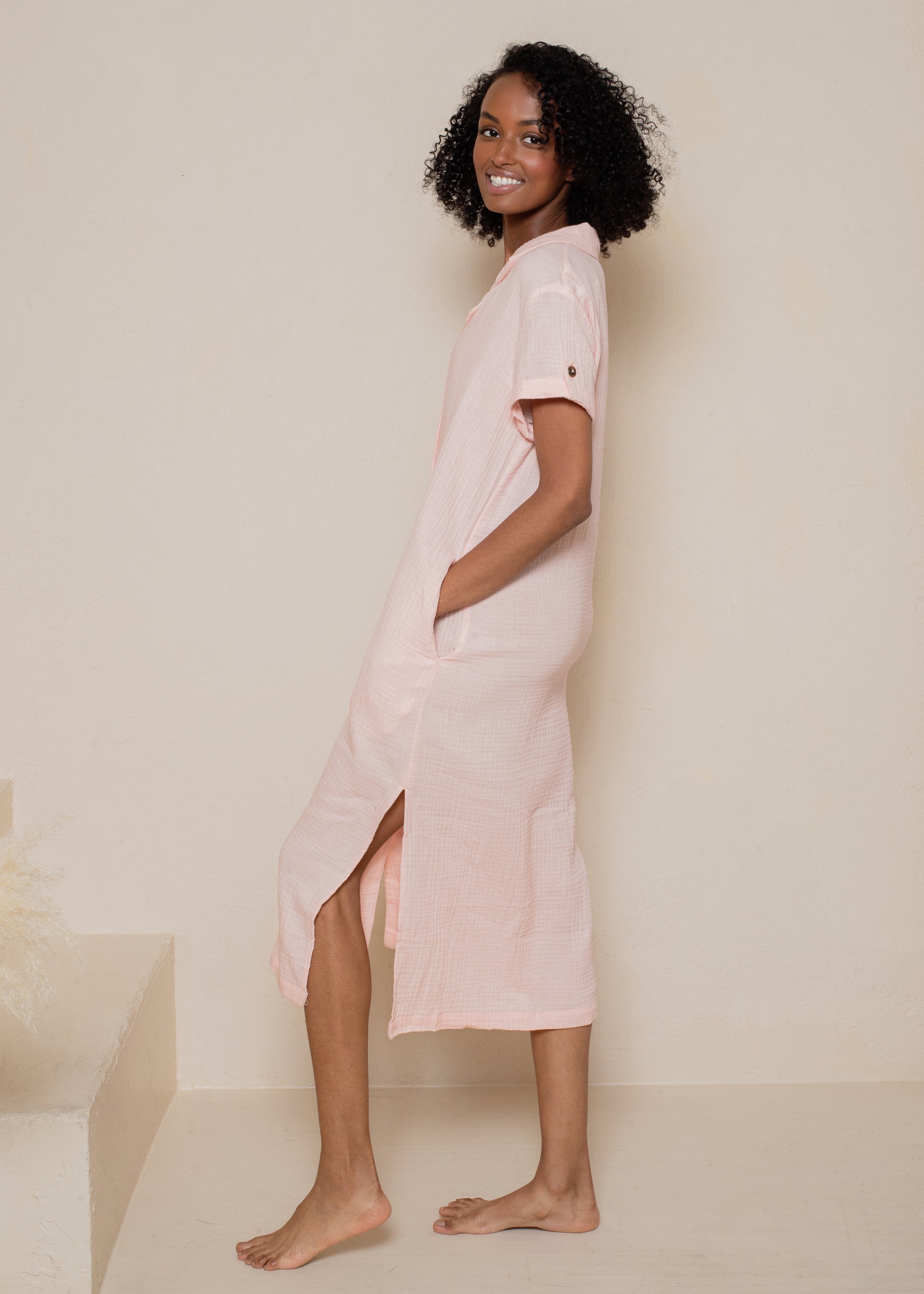 crinkle cotton gauze dress Dress: Maxi Low Back Crinkle Gauze River Of Time Boutique