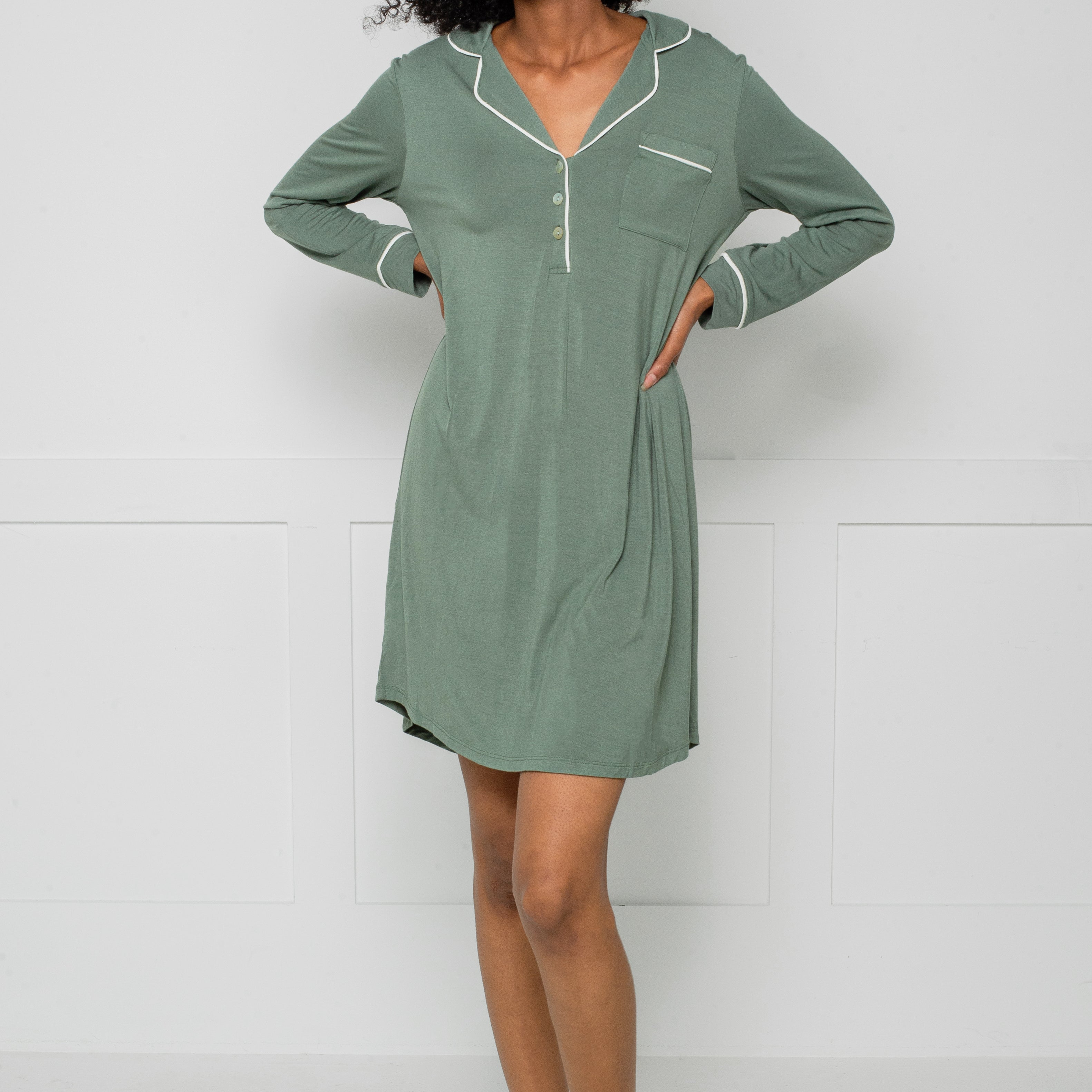 RAYON/SPANDEX NIGHTSHIRT - LATTELOVE Co.