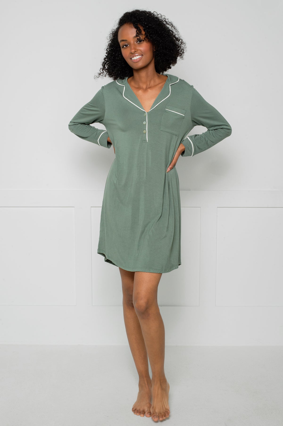 RAYON/SPANDEX NIGHTSHIRT - LATTELOVE Co.