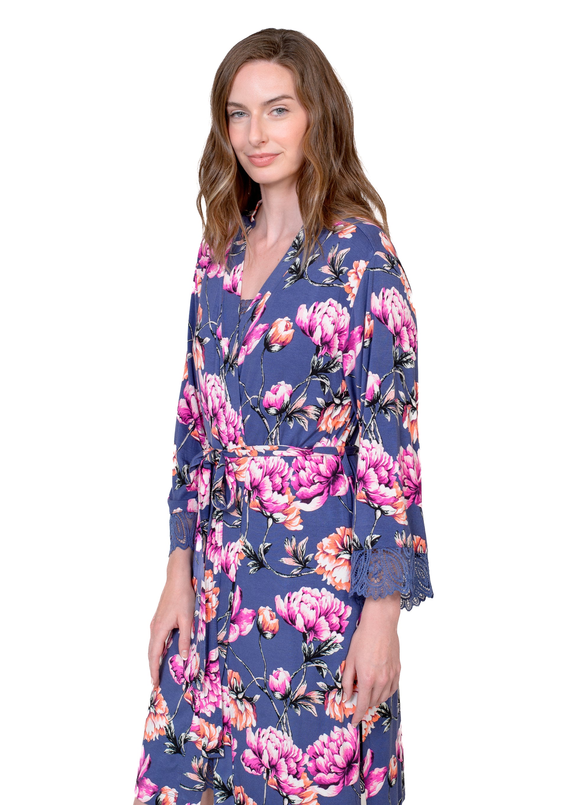 Lace 3/4 Sleeve Robe