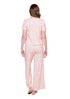 V NECK TEE & WIDE LEG LOUNGE PANT SET