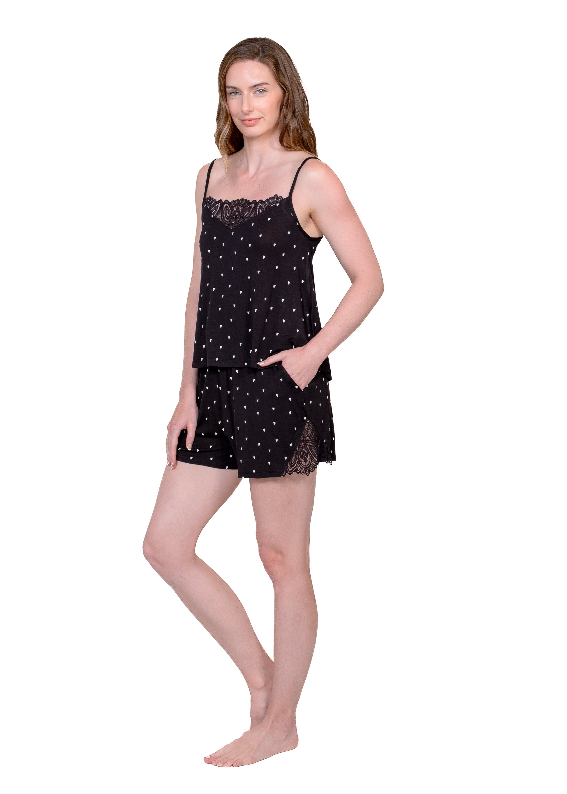 Lace Cami & Shorts Set