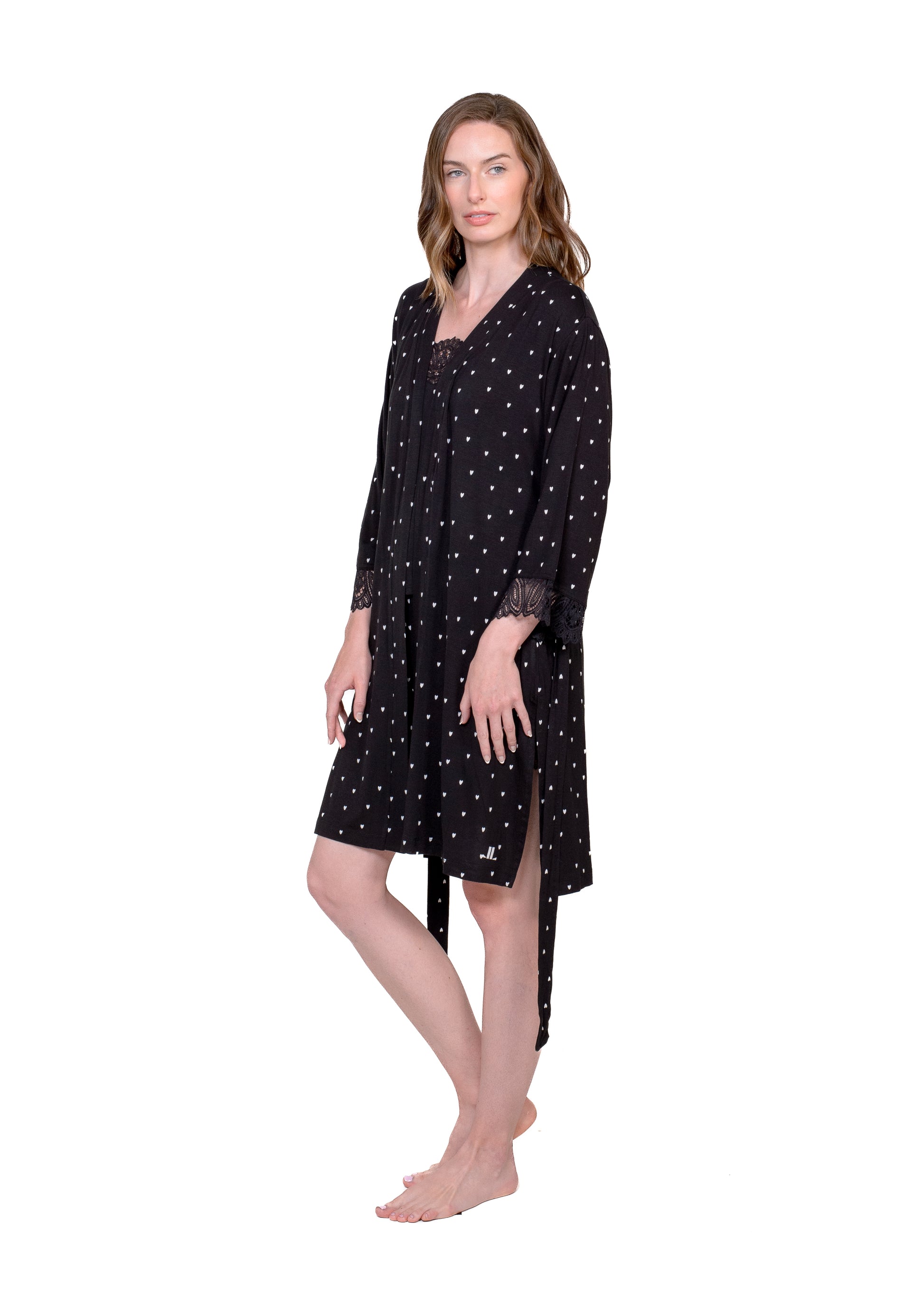 Lace 3/4 Sleeve Robe