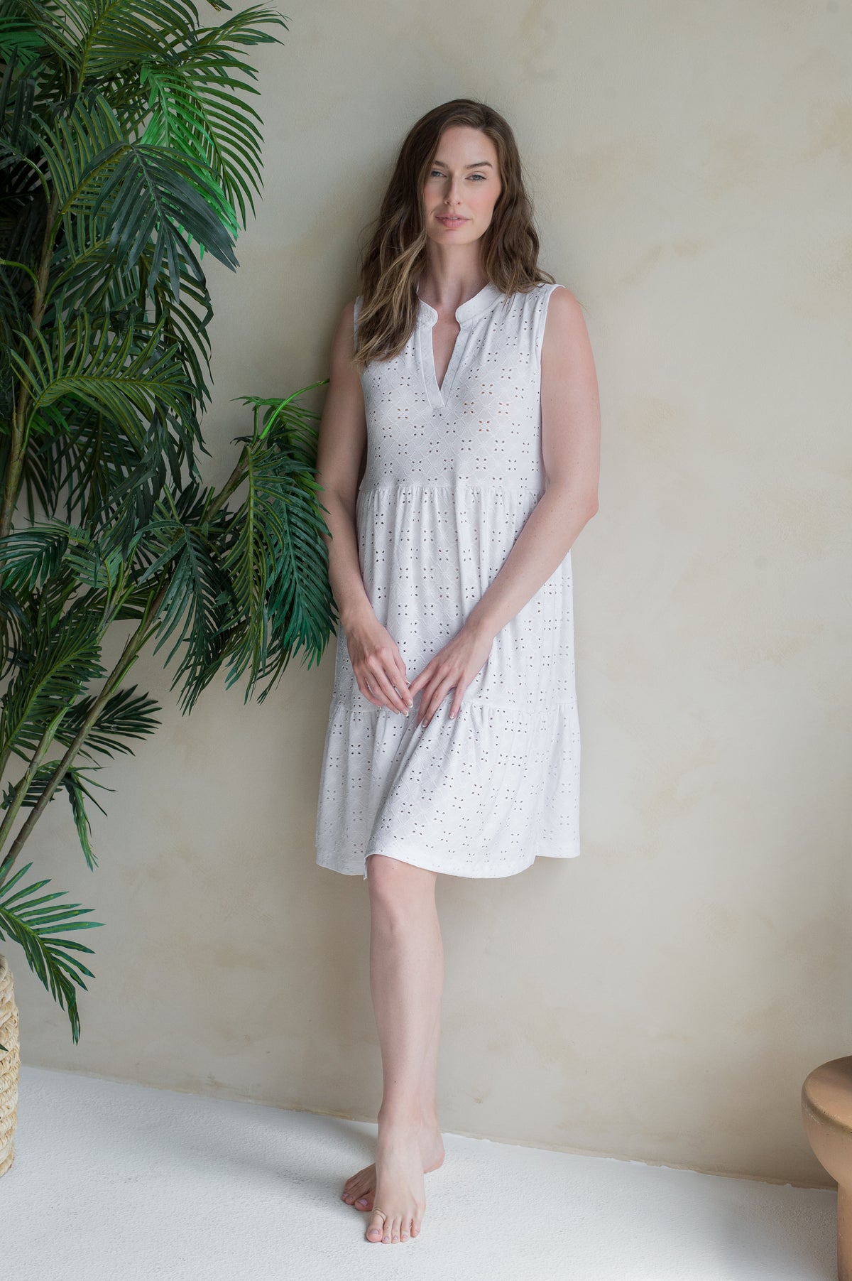 BAND COLLAR COVER UP DRESS