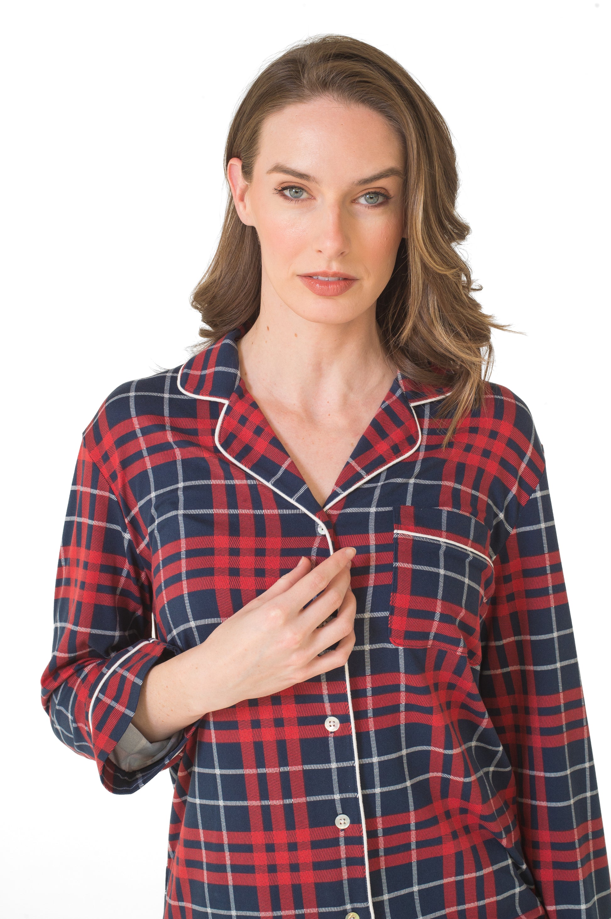 Notch Collar Top & Jogger Pajama Gift Set