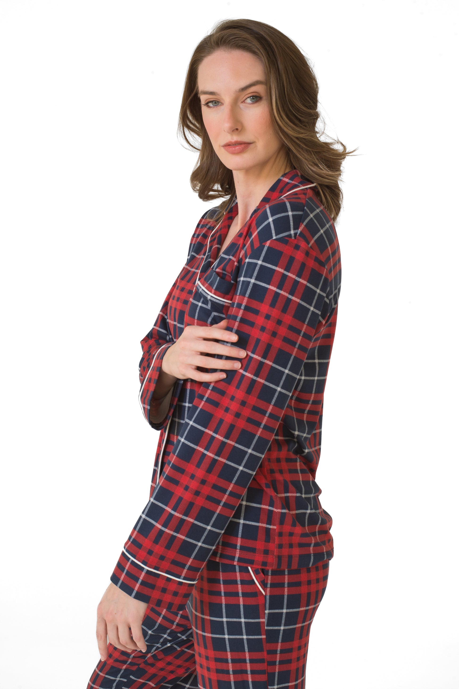 Notch Collar Top & Jogger Pajama Gift Set