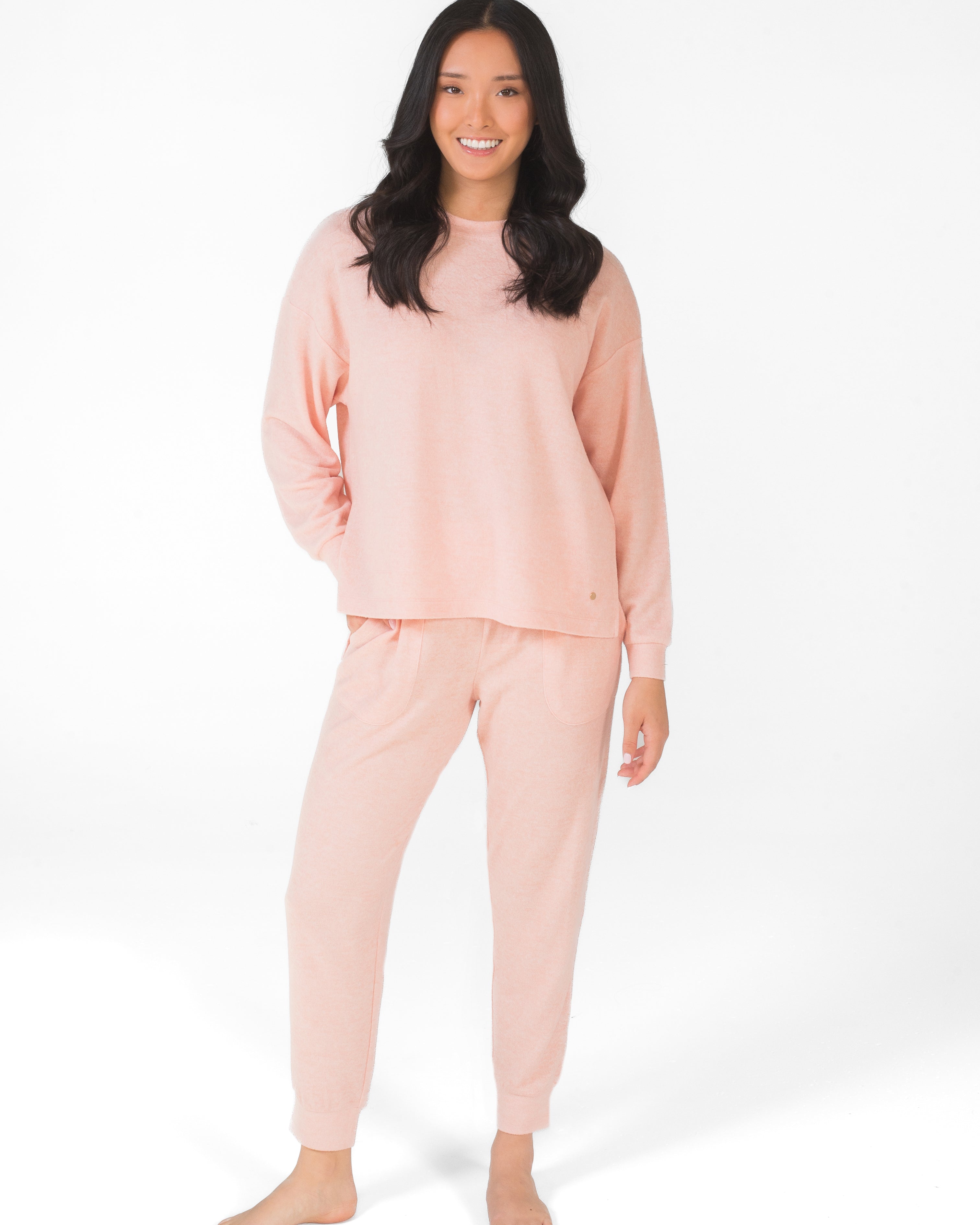 Long Sleeve Drop Shoulder Top & Jogger Set