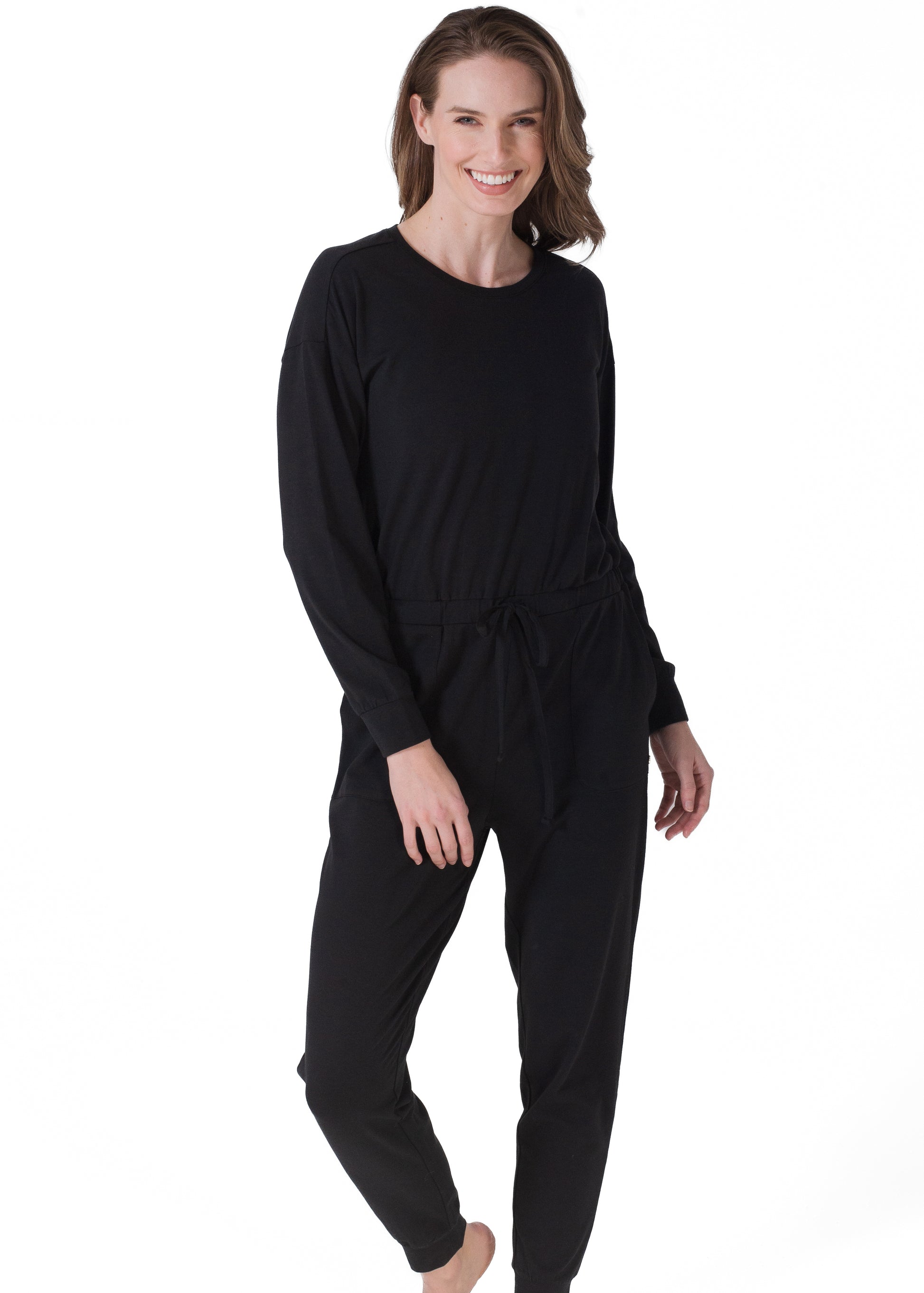 Long Sleeve Jogger Jumpsuit