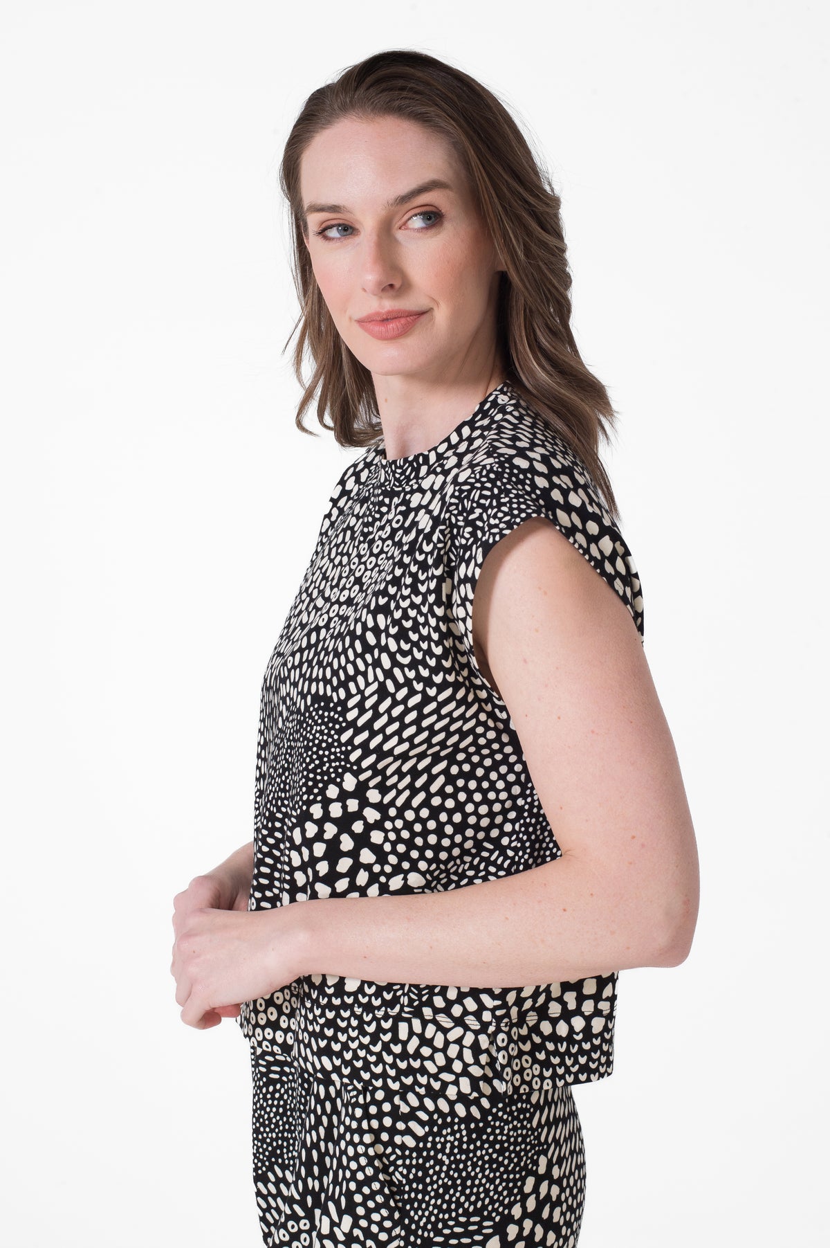 SL MOCK NECK TOP AND HIGH WAIST PANT SET