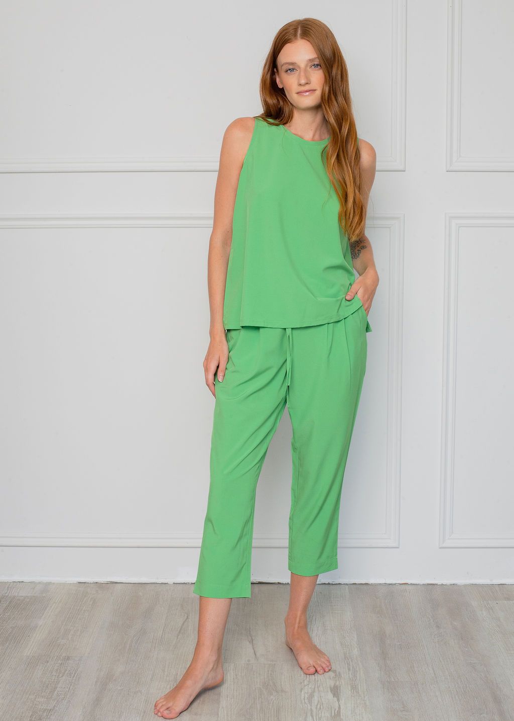 4-WAY STRETCH PLEATED CARPI - LATTELOVE Co.