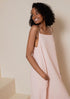 CRINKLED COTTON GAUZE MAXI DRESS - LATTELOVE Co.