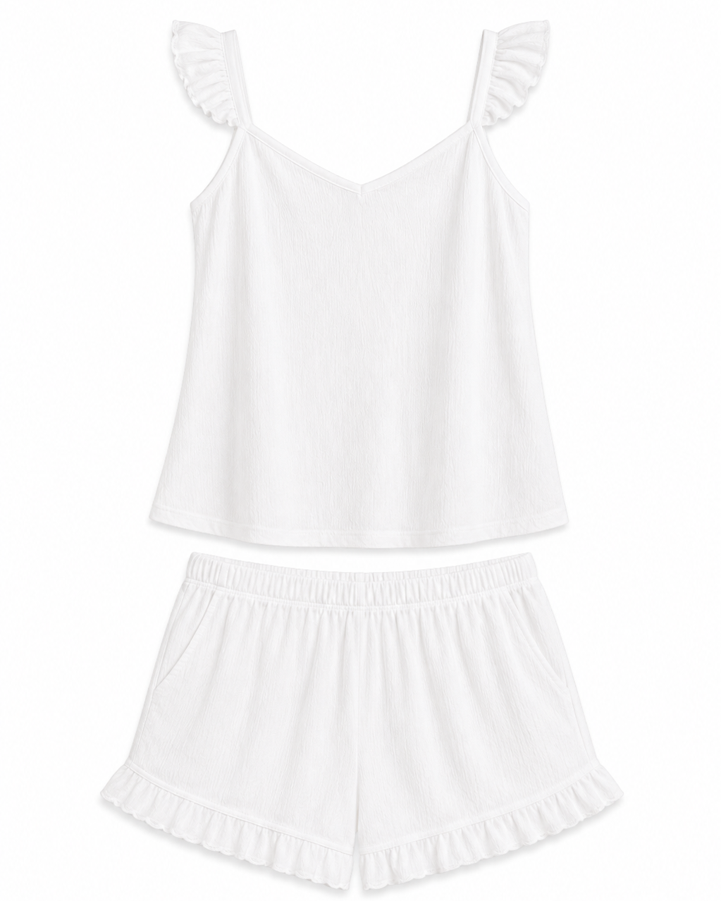 Ruffled Cami & Shorts Set