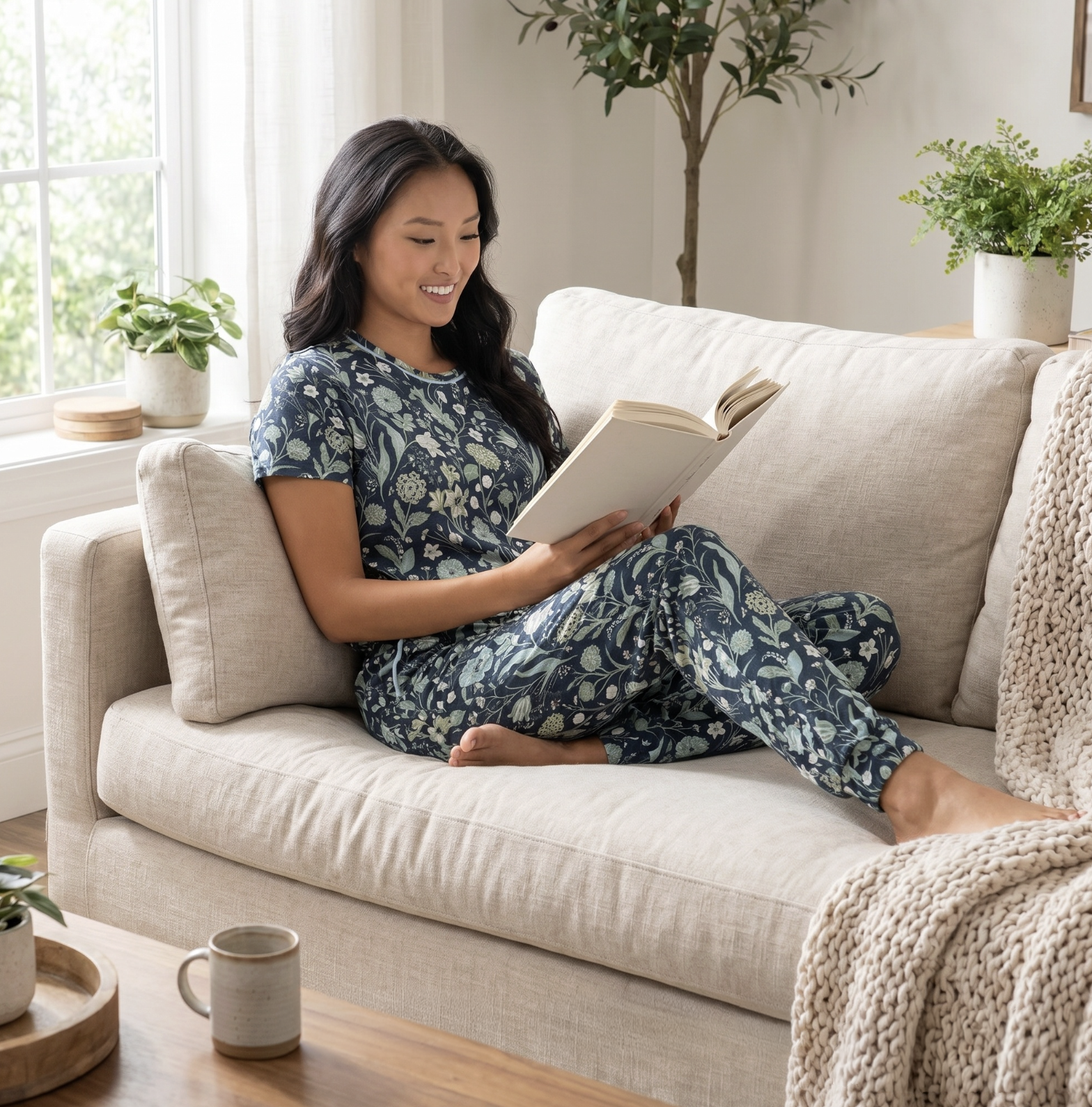 Drop shoulder tee & jogger set