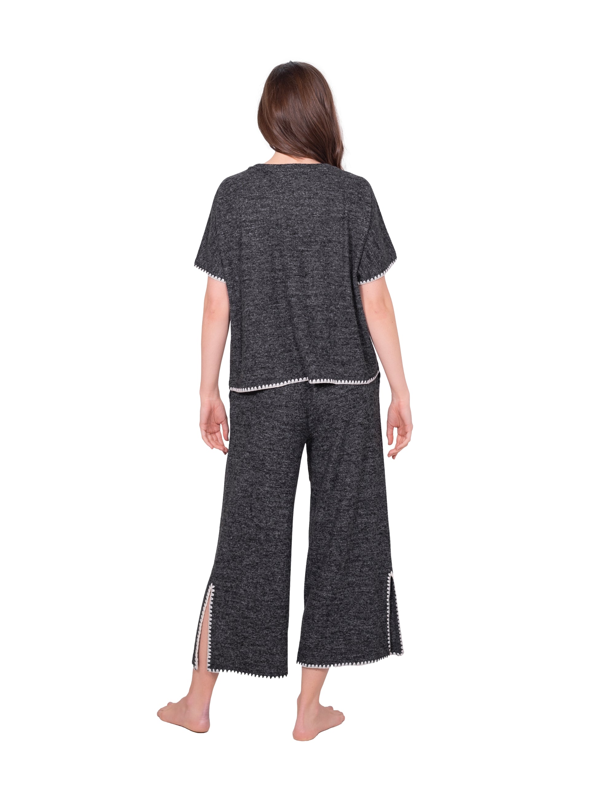 Brushed Blanket Stitch Lounge Tee